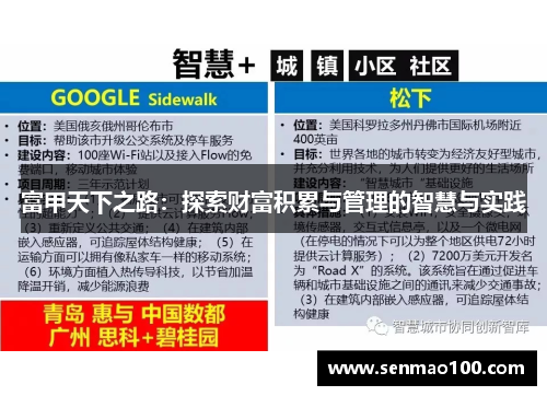 富甲天下之路：探索财富积累与管理的智慧与实践